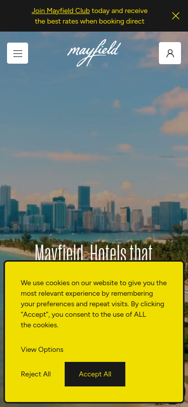 Mayfield Hotels mobile