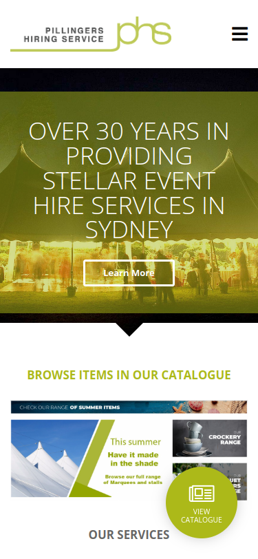 Pillingers Hiring Service mobile