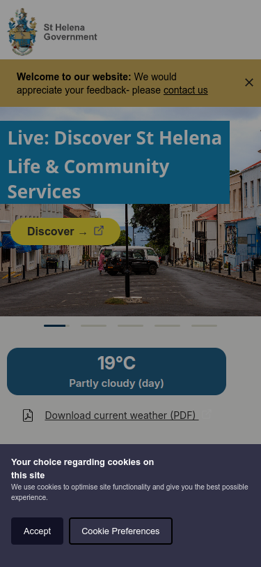 Saint Helena Government mobile