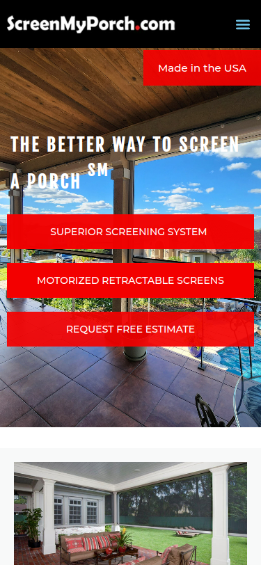Screen My Porch mobile